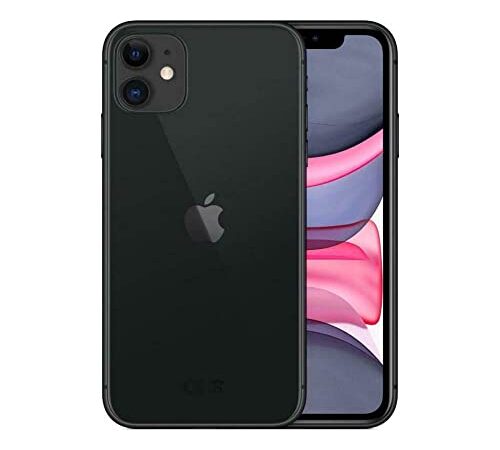 Apple iPhone 11, 64GB, Negro (Reacondicionado)
