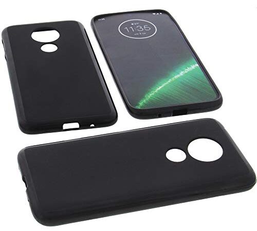 foto-kontor Funda Compatible con Motorola Moto G7 Power Protectora de Goma TPU para móvil Negra