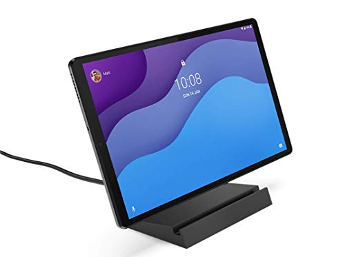 Lenovo Tab M10 HD (2nd Gen) + Smart Charging Station - Tablet de 10.1" HD (MediaTek Helio P22T, 4 GB de RAM, 64 GB ampliables hasta 1 TB, 2 Altavoces, WiFi + Bluetooth, Android 10) - Gris Oscuro