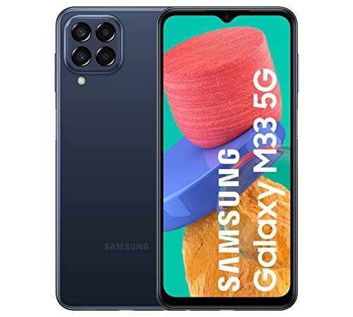 Samsung Galaxy M33 5G – Teléfono Móvil Android, Smartphone con 6 GB de RAM y 128 GB de Almacenamiento, Azul [Exclusivo de Amazon] (Versión Española)