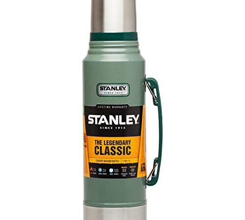 Stanley Classic Legendary Bottle Botella Termica, Unisex-Adult, Hammertone Green, 1.0L