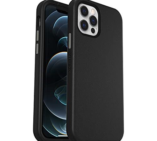 Funda para iPhone 12 / iPhone 12 Pro OtterBox Slim con MagSafe, resistente a golpes y caídas, Ultra-fina,Funda Protectora Fina, Testada 3x con los estándares Militares anticaídas, Negro/Gris