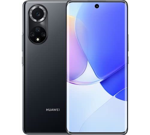 HUAWEI Nova 9, Cuádruple cámara ultravisión 4K de 50 MP, Pantalla Curva hiperrealista de 120Hz, Supercharge 66 W, EMUI 12, Negro