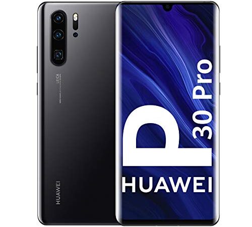 Huawei P30 Pro - Smartphone de 6.47" (Kirin 980 Octa-Core de 2.6GHz, 8GB RAM, Memoria interna de 128 GB, cámara de 40 MP, Android) Color Negro [Versión ES/PT]