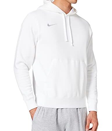 NIKE CW6894 M NK FLC PARK20 PO Hoodie Sweatshirt Mens White/White/Wolf Grey S