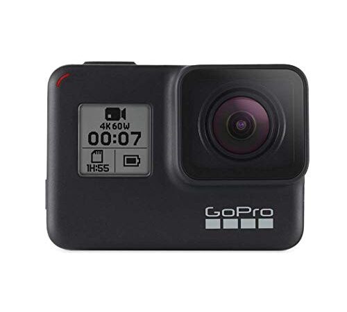 Gopro  Hero7  Black  -  Cámara  De  Acción  (Sumergible Hasta 10M, Pantalla  Táctil,  Vídeo  4K  Hd,  Fotos  De  12  Mp,  Transmisión  En  Directo  Y  Estabilizador), Color Negro