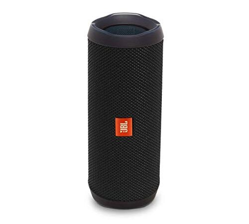 JBL Flip 4 - Altavoz inalámbrico portátil con Bluetooth, parlante resistente al agua (IPX7), JBL Connect+, hasta 12 h de reproducción con sonido de alta fidelidad, negro