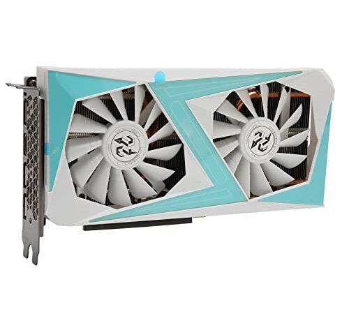 Tarjeta Gráfica RTX2070 8GB, RTX 2070 8GB GDDR6 256 bit, PCI Express 3.0, para HDMI, DP X 3, Tarjeta Gráfica para Juegos de Computadora con Ventiladores Duales