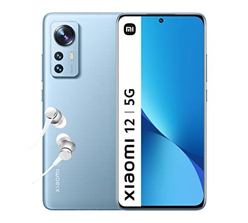 Xiaomi 12 - Smartphone de 8+128GB, Pantalla de 6.28” 120Hz AMOLED, Snapdragon 8 Gen 1, Triple Cámara de 50MP+13MP+5MP, 4500mAh, Blue (Versión ES + 3 años de garantía)