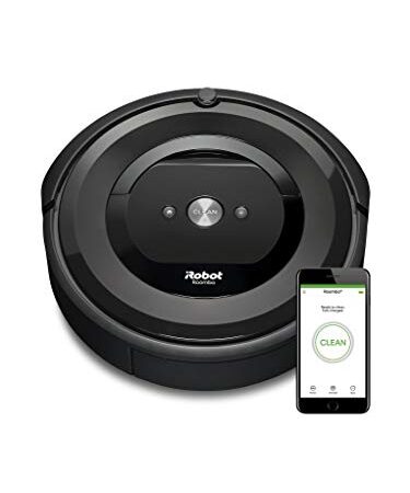 iRobot Roomba e5 Aspiradora robotizada, 0,6 L (Sin bolsa, Alrededor, Alfombra, Suelo duro, Laminado), Carbón vegetal