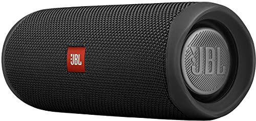 JBL Flip 5 Altavoz inalámbrico portátil con Bluetooth, speaker resistente al agua IPX7, PartyBoost, hasta 12h de reproducción con sonido de calidad, negro