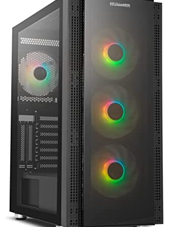 PC RACING - Ordenador Gaming AMD Ryzen 5 5600G 4.40GHz, RAM 16GB, SSD M.2 1TB, WiFi, Windows 11 - Ordenador de sobremesa, PC Gaming AMD