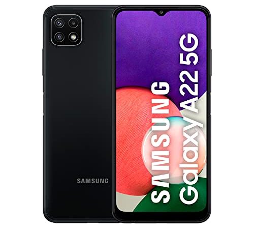 Samsung Galaxy A22 5G (128 GB) Gris - Smartphone Android de 4 GB de RAM, Teléfono Móvil Libre con carga rápida, batería de 5000 mAh y pantalla de 6,6'' (Versión ES)