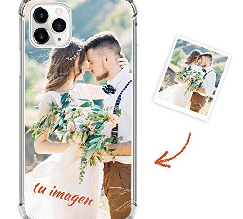 Suhctup Compatible con Xiaomi Redmi Note 9 Pro MAX Funda Personalizada de TPU Personablizable con HD Foto O Texto Diseño Carcasa Transparente Suave Silicona con Airbag Bumper Proteccion Caso（A2）