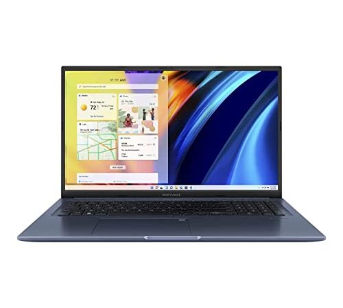 ASUS VivoBook 17X M1703QA-AU009W - Portátil 17.3" Full HD (Ryzen 5 5600H, 16GB RAM, 512GB SSD, Radeon Graphics, Windows 11 Home) Azul Tranquilo - Teclado QWERTY español