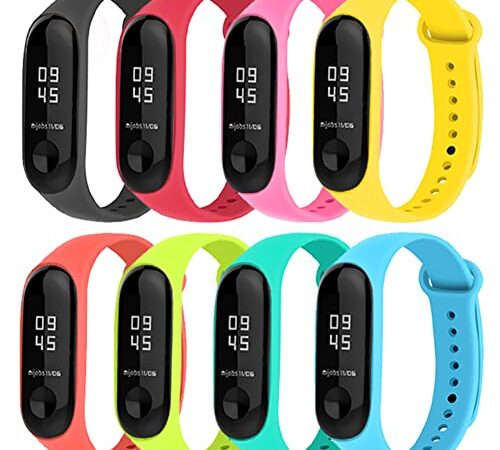 BRone Pulsera Xiaomi Mi Band 4 / Mi Band 3, Coloridos Impermeable Reemplazo Correas Reloj Silicona Correa para Xiaomi Mi Band 3 Pulsera Silicona Banda para XIAOMI Mi Smart Band 4