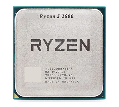 computadora Ryzen 5 2600 R5 2600 3.4GHz Procesador de CPU de Seis núcleos de Doce núcleos 65W YD2600BBM6IAF Socket AM4 Accesorios