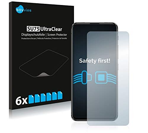 savvies Protector Pantalla Compatible con ASUS ZenFone 6 ZS630KL (6 Unidades) Película Ultra Transparente