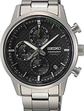 Seiko Reloj Analógico para Hombres de Cuarzo con Correa en Metal SSB389P1