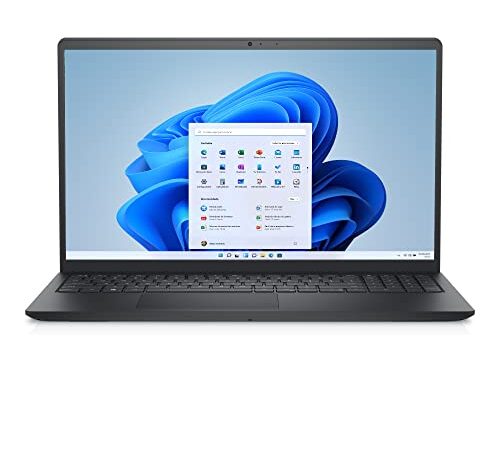 Dell Inspiron 15 3000 - Ordenador Portátil de 15.6'' Full HD (Intel Core i3-1115G4, 8 GB RAM, 256 GB SSD, Intel Iris Xe Graphics, Windows 11 Home), Negro - Teclado QWERTY Español