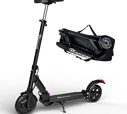 EVERCROSS Patinete eléctrico, Scooter eléctrico 8" Neumático Sólido, Electric Patinete Plegables para Adolescentes y Adultos - 350W Motor, 36V/7,8Ah, 11,8kg, Pantalla LCD, Control de Crucero, Bolso