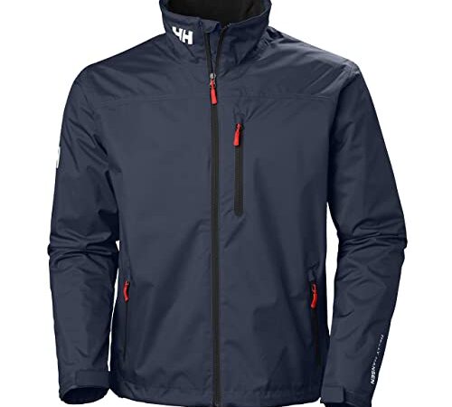 Helly Hansen Crew Midlayer Chaqueta deportiva impermeable, Hombre, Azul (Azul Navy 597), M