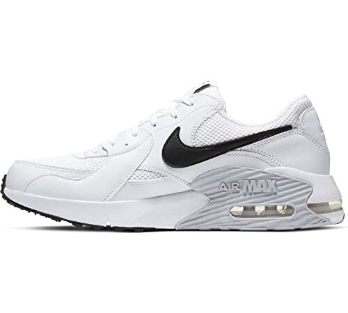 NIKE Air MAX Excee, Zapatilla De Correr Hombre, Blanco Platino Puro Blanco Negro, 40 EU