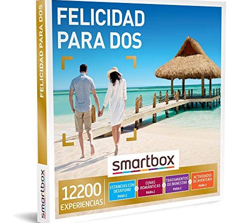 SMARTBOX - Caja Regalo hombre mujer pareja idea de regalo - Felicidad para dos - 12200 experiencias como escapadas, cenas, spas, rafting y paintball