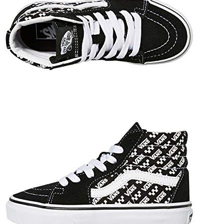 Vans SK8 Hi Checkerboard Black/True White Men's Classic Skate Shoes Size 13