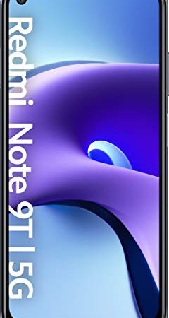 Xiaomi Redmi Note 9T 5G (Smartphone 4GB+128GB, FHD+ de 6.53" DotDisplay, Cámara triple 48 MP, Media Tek Dimensity 800U, Dual Speakers, 5000mAh, 18W de Carga rápida), Negro