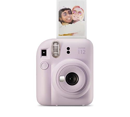 Instax Mini 12 Cámara instantánea, con autoexposición y Lente selfi incluida, Lilax Purple